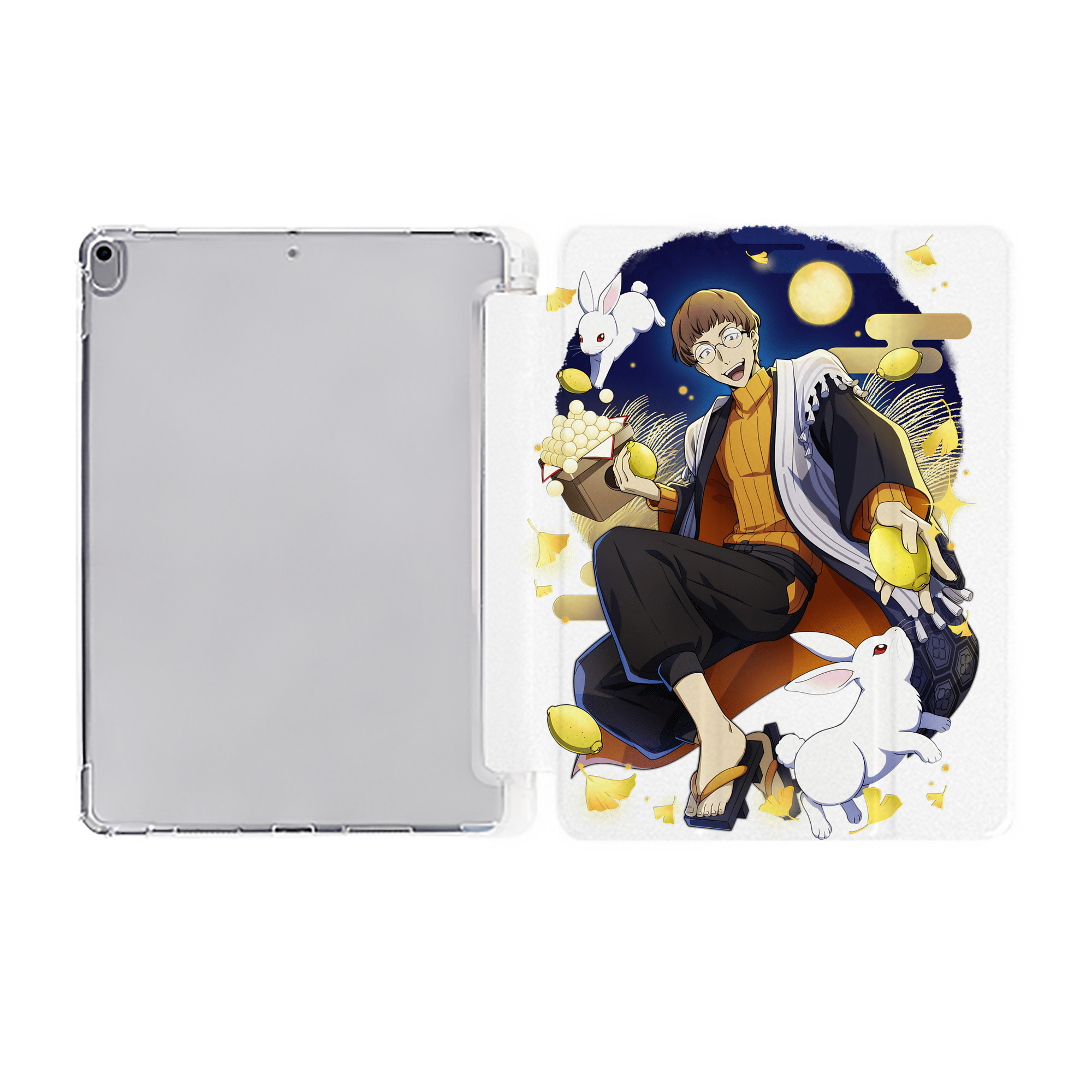 （画像用） 文豪ストレイドッグス Bungo Stray Dogs IPad ケース ペン収納付き 三つ折りスタンド PUレザー×シリコン 対応機種9.5/10.5/10.9インチ